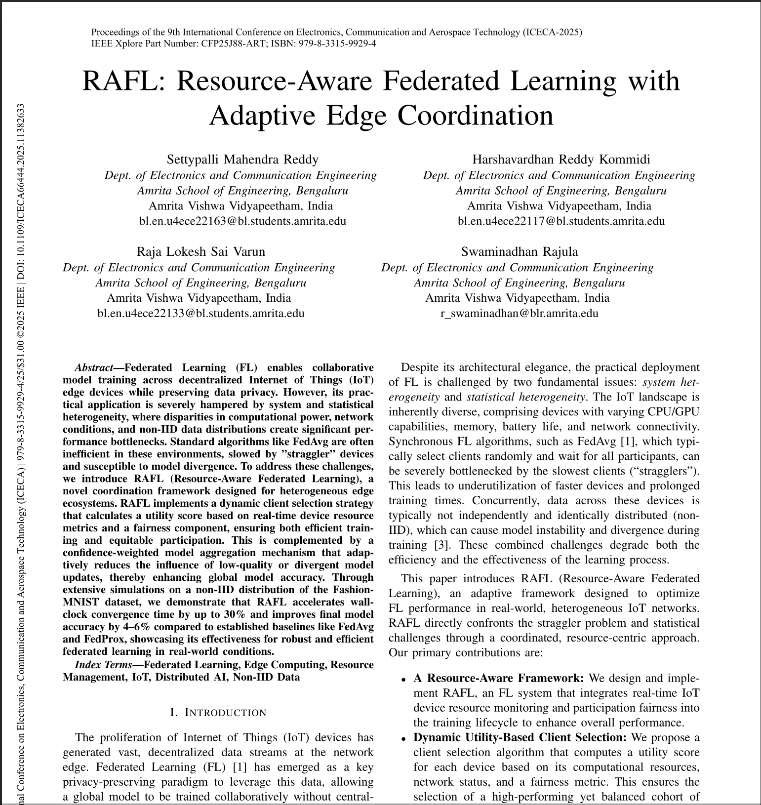 RAFL Resource-Aware Federated Learning